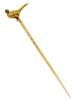 ENGLISH LATE VICTORIAN 14K GOLD BIRD STICK PIN PIC-0