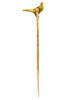 ENGLISH LATE VICTORIAN 14K GOLD BIRD STICK PIN PIC-1