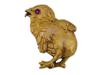 14 K GOLD ANTIQUE BROOCH BABY CHICKEN WITH RUBY EYES PIC-0