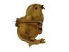 14 K GOLD ANTIQUE BROOCH BABY CHICKEN WITH RUBY EYES PIC-1