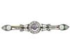 ANTIQUE RUSSIAN 14K GOLD DIAMOND NATURAL PEARL BROOCH PIC-0