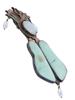 VINTAGE PAT GARRET MIXED METAL GEM STONES BROOCH PIC-1