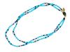 AMERICAN MIRIAM HASKELL BEADED DESIGN GLASS NECKLACE PIC-1