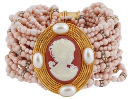 ITALIAN BRACELET WITH CAMEO BY VALENTINO GARAVANI