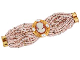 ITALIAN BRACELET WITH CAMEO BY VALENTINO GARAVANI