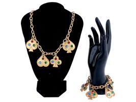 FRENCH EDOUARD RAMBAUD NECKLACE AND BRACELET SET