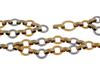 VINTAGE YVES SAINT LAURENT DOUBLE DISC CHAIN BELT PIC-2