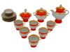 VINTAGE 1970S SOVIET ERA POLTAVA PORCELAIN TEA SET PIC-0