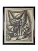 WILLIAM SCHWARTZ RUSSIAN AMERICAN CHARCOAL PAINTING PIC-0