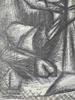 WILLIAM SCHWARTZ RUSSIAN AMERICAN CHARCOAL PAINTING PIC-3