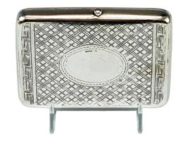 RUSSIAN SILVER AND NIELLO CIGARETTE CASE