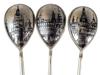 ANTIQUE RUSSIAN SILVER AND NIELLO TEA SPOONS SET PIC-2