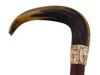 MCCLURE MAGAZINE PRESSED PAPER GOLD HORN WALKING CANE PIC-2