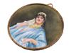 MINI RUSSIAN HAND PAINTED PORTRAIT PORCELAIN PLAQUE PIC-1