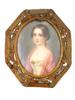 ANTIQUE EUROPEAN MINIATURE OIL PORTRAIT PAINTING PIC-0