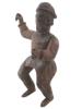 ANTIQUE WOODEN SCULPTURE OF MAN 19TH C PIC-2