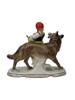 GERMAN WEISS KUHNERT RED RIDING HOOD PORCELAIN FIGURINE PIC-2