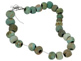 - 4 ROMAN FAIENCE BEADS