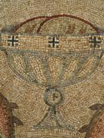 ANCIENT BYZANTINE EMPIRE SUPERB STONE MOSAIC OF FISH