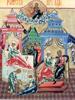 ANTIQUE RUSSIAN ORTHODOX ICON NATIVITY OF VIRGIN MARY PIC-1