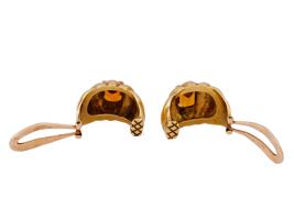 18K GOLD AND CITRINE EARRINGS BY DAVID YURMAN