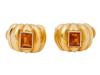 18K GOLD AND CITRINE EARRINGS BY DAVID YURMAN PIC-1