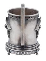 ANTIQUE RUSSIAN SILVER TEA GLASS HOLDER C 1886