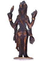 ANTIQUE 18THC C INDIAN BRONZE SHIVA SCULPTURE