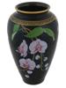 VINTAGE 1986 PORCELAIN VASE W ORCHID BY FRANKLIN MINT PIC-0