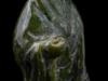 ANTIQUE CHINESE GREEN NEPHRITE GUANYIN FIGURINE PIC-4