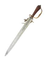 EUROPEAN COMBINED HUNTING DAGGER AND FLINTLOCK PISTOL