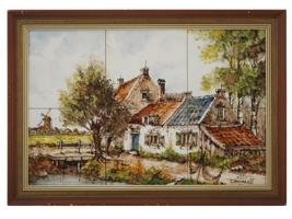 DUTCH DELFT HAND PAINTED TILES SIGNED BY ARTIST