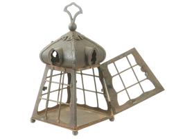 VINTAGE WROUGHT IRON PENDANT LANTERN CA MID 20TH C