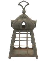 VINTAGE WROUGHT IRON PENDANT LANTERN CA MID 20TH C