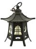 ANTIQUE JAPANESE WROUGHT IRON PAGODA LANTERN PIC-1