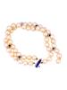 MIKIMOTO 18K WHITE GOLD SAPPHIRE PEARL BRACELET PIC-1