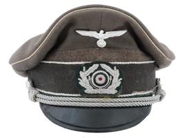 WWII GERMAN ARMY HEER INFANTRY OFFICER VISOR CAP