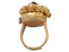 1960S GENEVE 14K GOLD PLATED GEMSTONE RING WATCH PIC-4