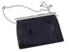 VINTAGE CROCODILE LEATHER CLUTCH BAG ON CHAIN STRAP PIC-1