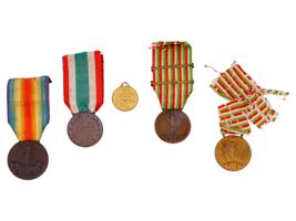 FIVE ITALIAN COMMEMORATIVE MEDALS 1914 TO 1927