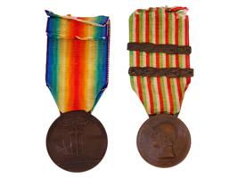 FIVE ITALIAN COMMEMORATIVE MEDALS 1914 TO 1927