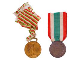 FIVE ITALIAN COMMEMORATIVE MEDALS 1914 TO 1927