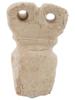 ANCIENT MESOPOTAMIAN EYE IDOL STONE C 1000 BC PIC-1