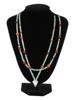 TWO ANTIQUE EGYPTIAN FAIENCE CARNELIAN NECKLACES PIC-0