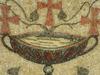 ANCIENT BYZANTINE MOSAIC PIECE FRAGMENT BAPTISMAL FONT PIC-1