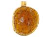 ANCIENT IMPERIAL ROMAN 22K GOLD GLASS PENDANT PIC-1