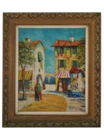 SIGNED MID CENTURY EUROPEAN SCHOOL OIL PAINTING