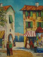 SIGNED MID CENTURY EUROPEAN SCHOOL OIL PAINTING