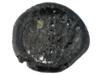 ANCIENT JUDAEAN BLACK GLASS TOKEN WITH MENORAH PIC-0