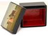 ANTIQUE RUSSIAN LACQUERED TRINKET BOX W PAINTING PIC-1